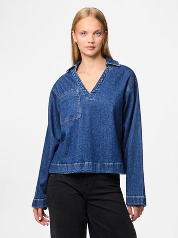 PIECES - Blusa 'PCSILKE' en azul: frente
