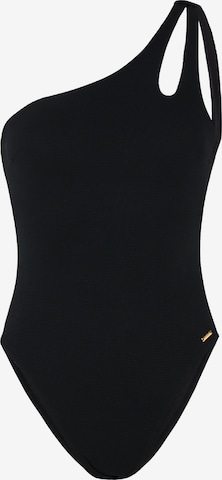 PROTEST Badeanzug 'PRTLace' in Schwarz: Vorderseite