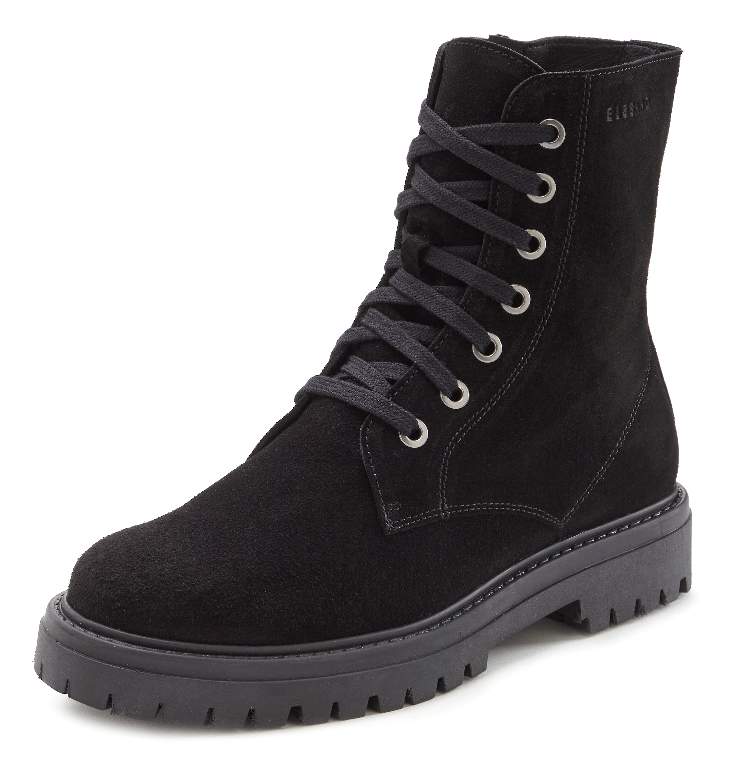 Elbsand Lace-up bootie in Black: front