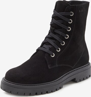 Elbsand Lace-Up Ankle Boots in Black: front
