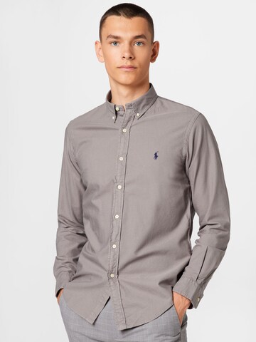 Polo Ralph Lauren Regular fit Button Up Shirt in Grey: front