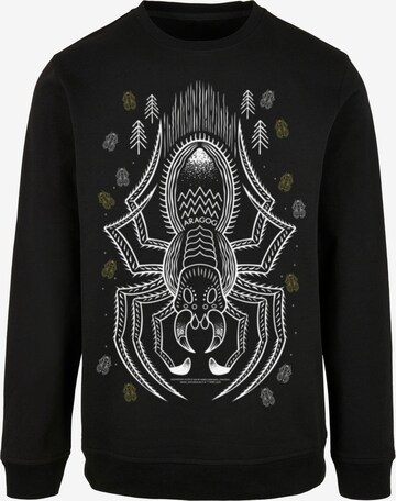 ABSOLUTE CULT Sweatshirt 'Harry Potter - Aragog Line Art' in Black: front