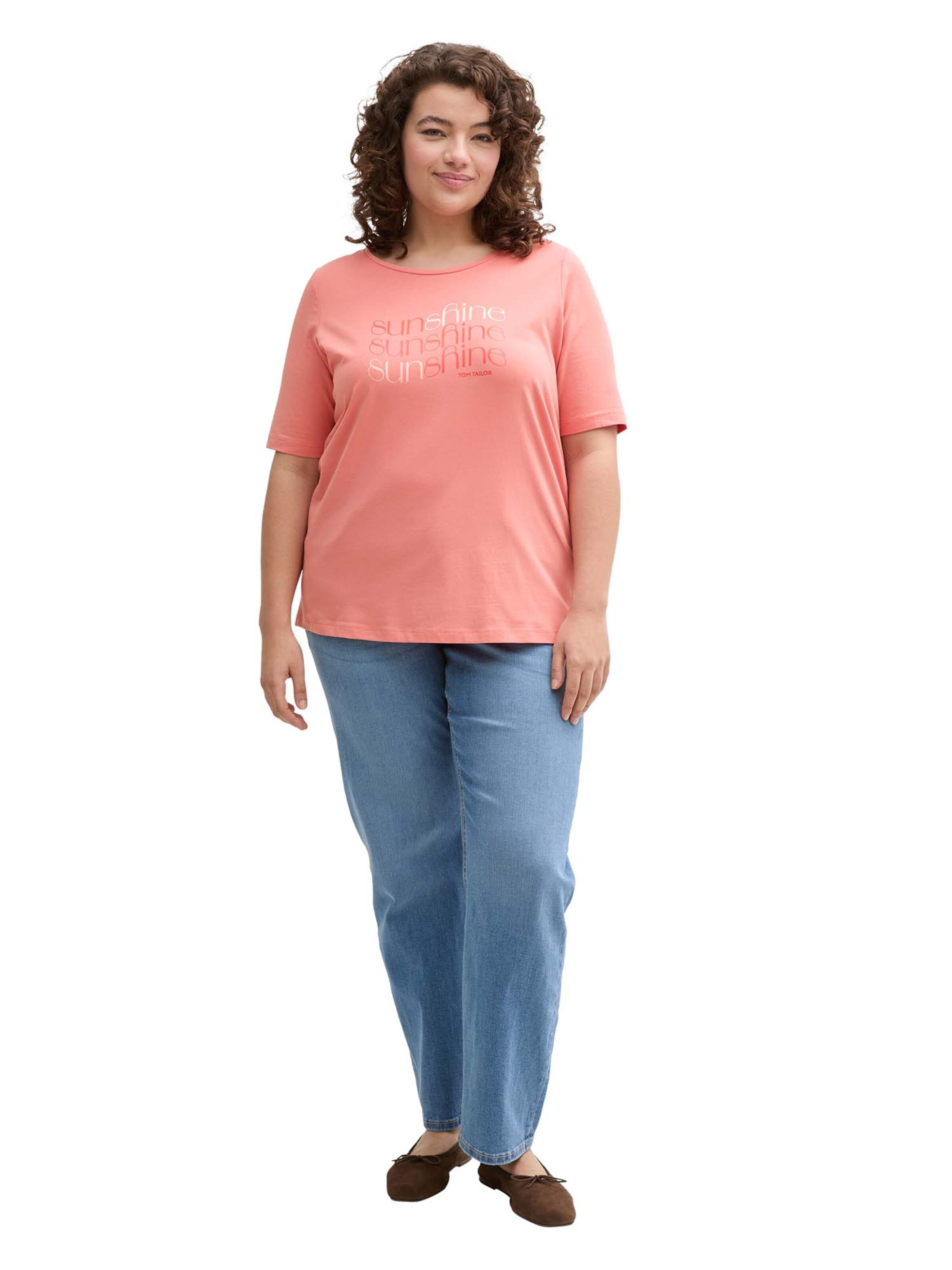 oranžinė Tom Tailor Women + Marškinėliai