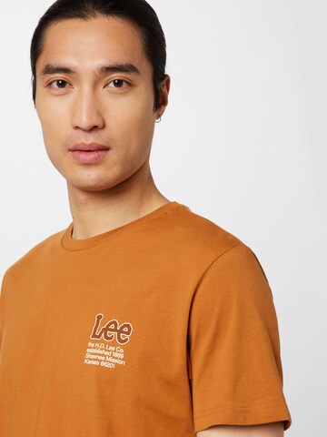 T-Shirt Lee en marron