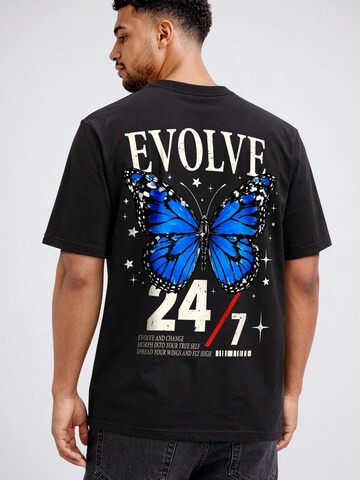 Neverless Shirt 'Butterfly 247' in Black