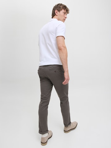 JACK & JONES Slimfit Hose 'JJMarco' in Grau