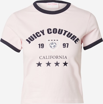 T-shirt 'The Arched Football Ringer' Juicy Couture en rose : devant