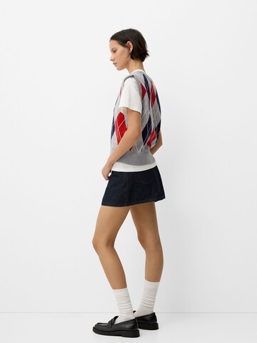 Bershka Strickweste in Grau