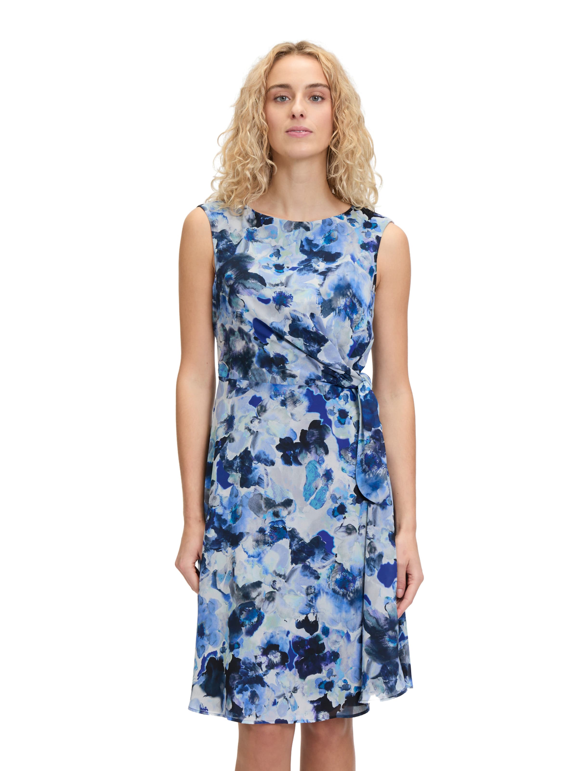 Robe Vera Mont en bleu : devant