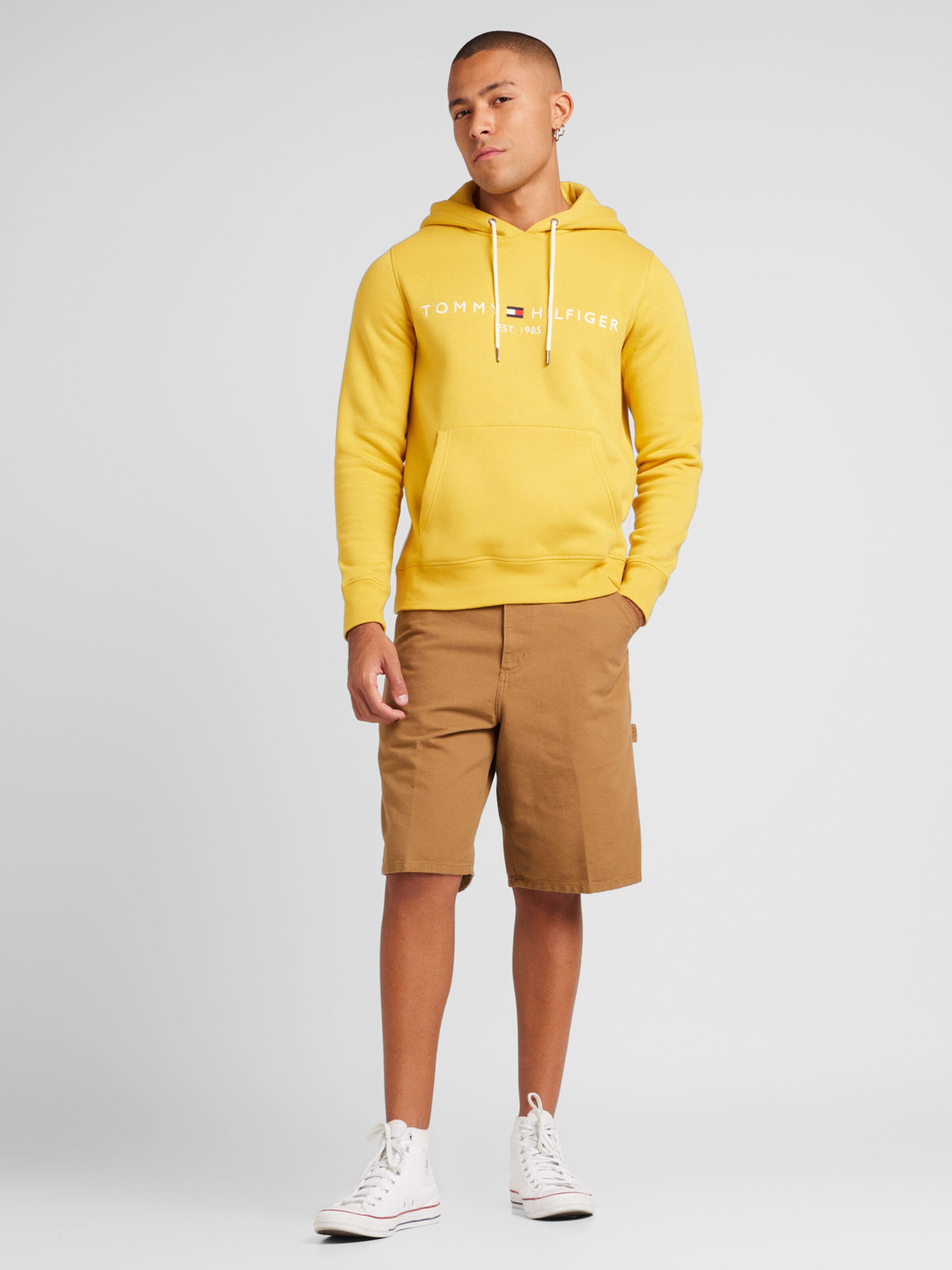 Coupe regular Sweat shirt TOMMY HILFIGER en Citron ABOUT YOU