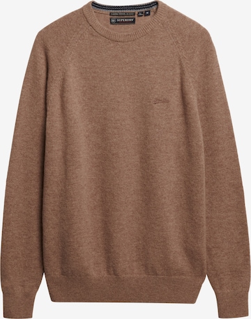 Superdry Trui in Bruin: voorkant