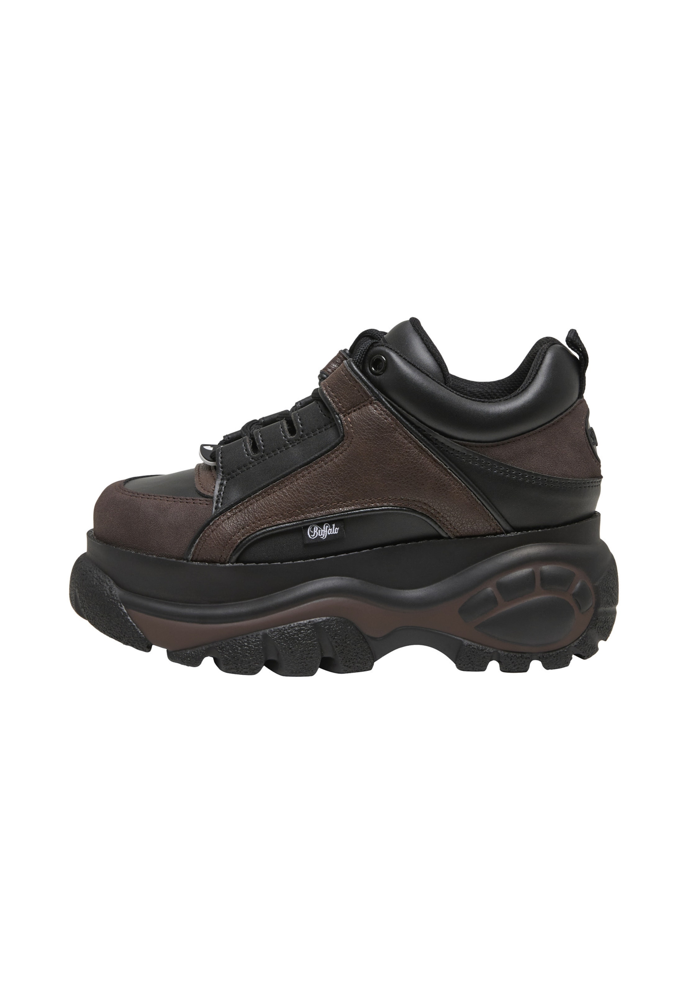 BUFFALO Baskets basses en 36 en marron / noir, Vue avec produit