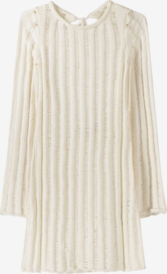 Rochie tricotat Bershka pe crem, Vizualizare produs