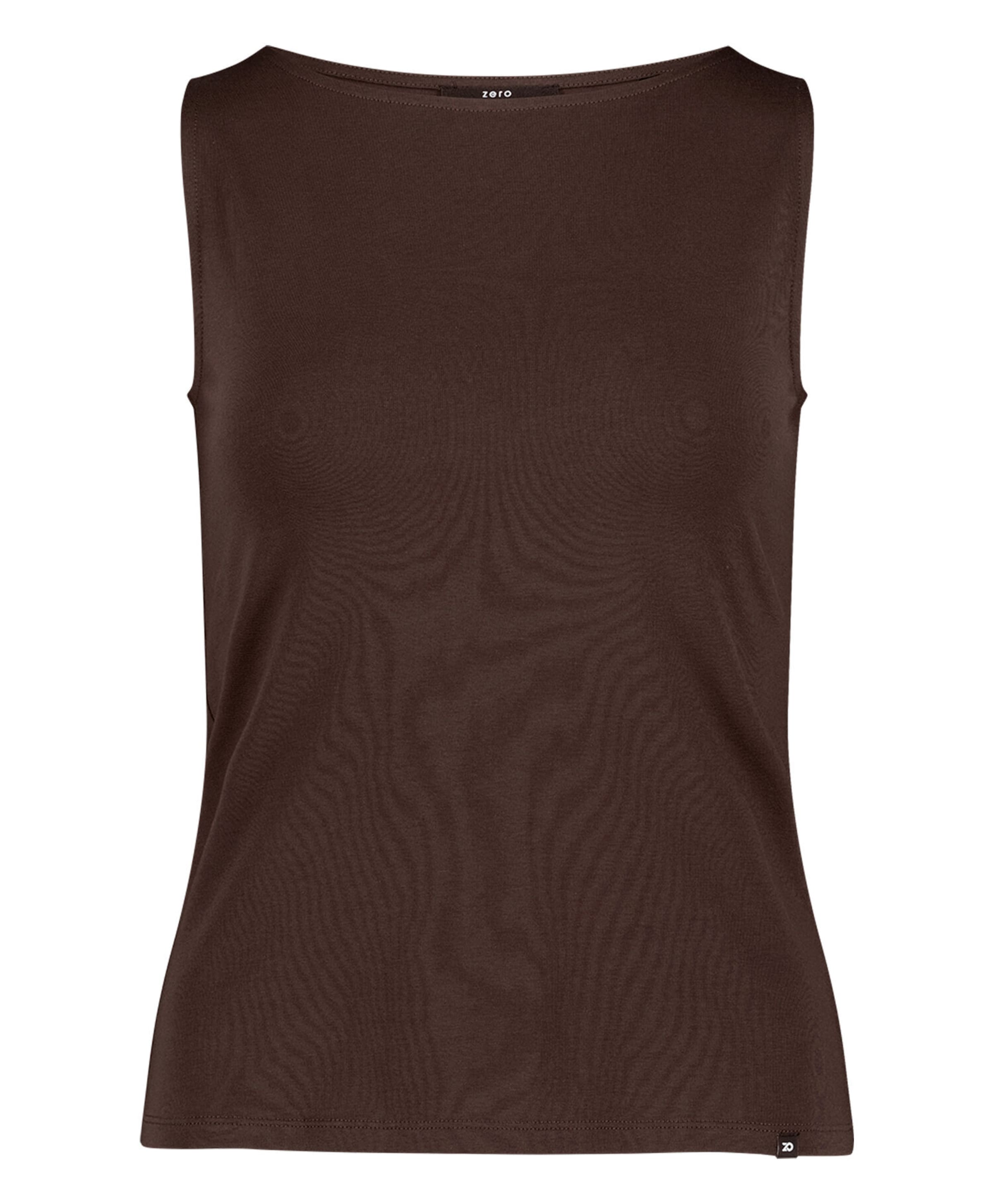 zero Top in Brown: front