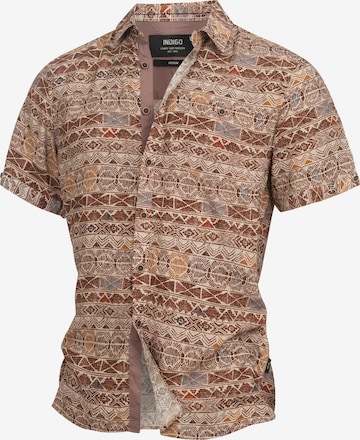 INDICODE JEANS Overhemd in Bruin: voorkant