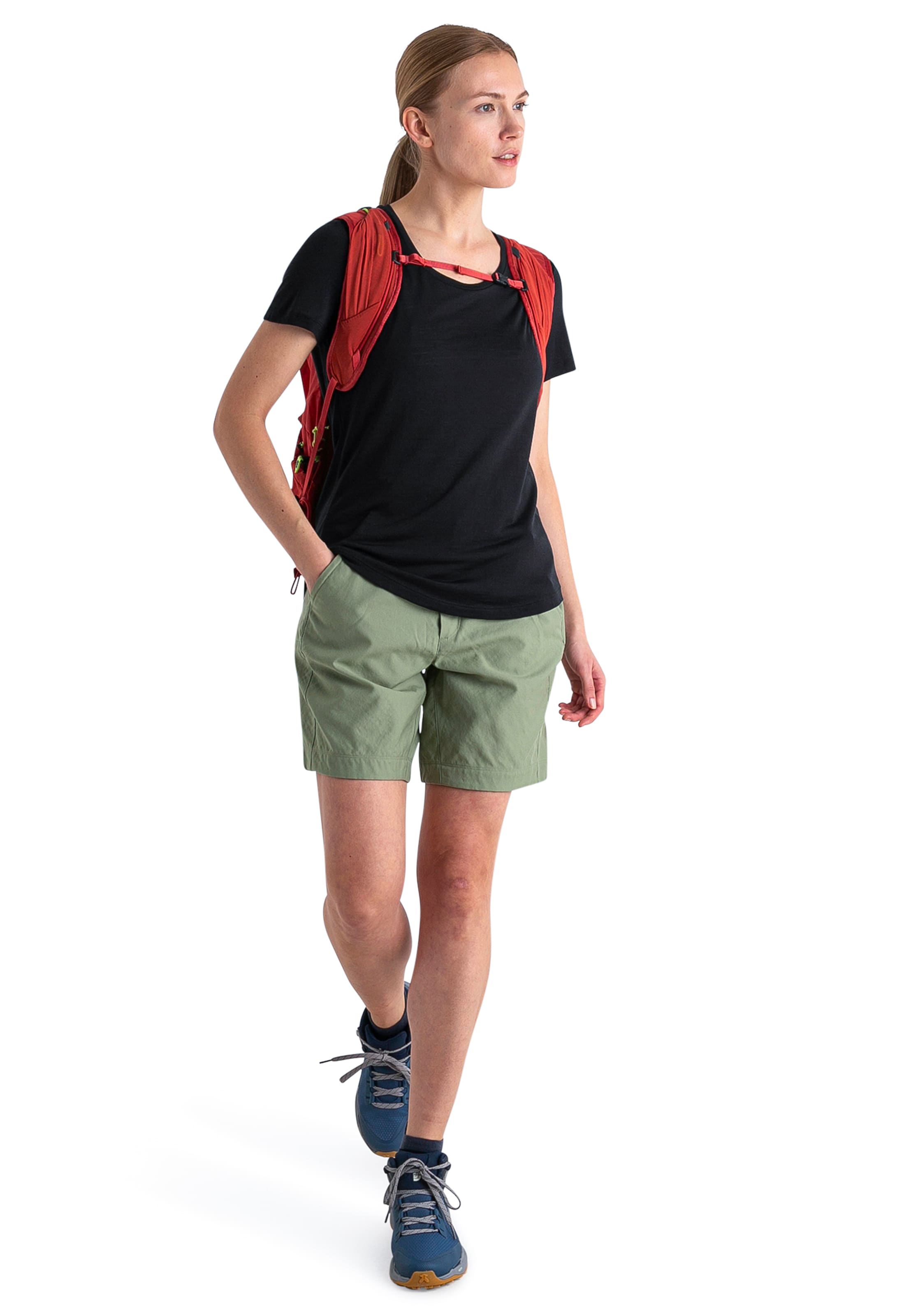 ICEBREAKER Performance shirt 'Sphere III Scoop' in Black