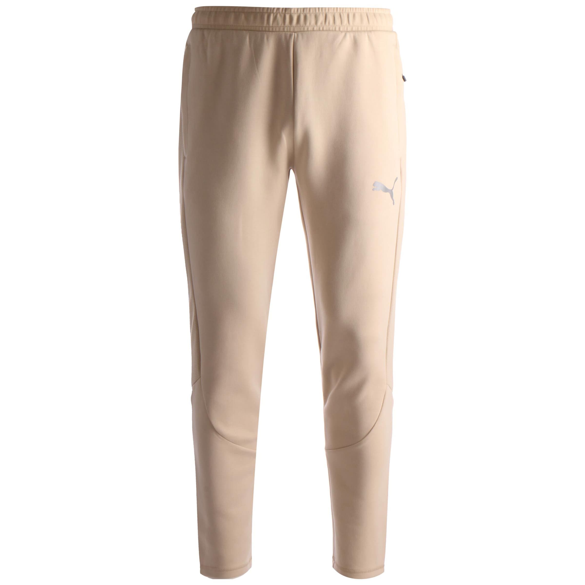 PUMA Slimfit Sporthose in Beige: Vorderseite