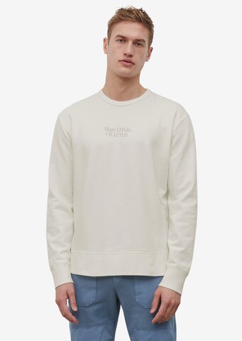 Marc O'Polo Sweatshirt in White: front
