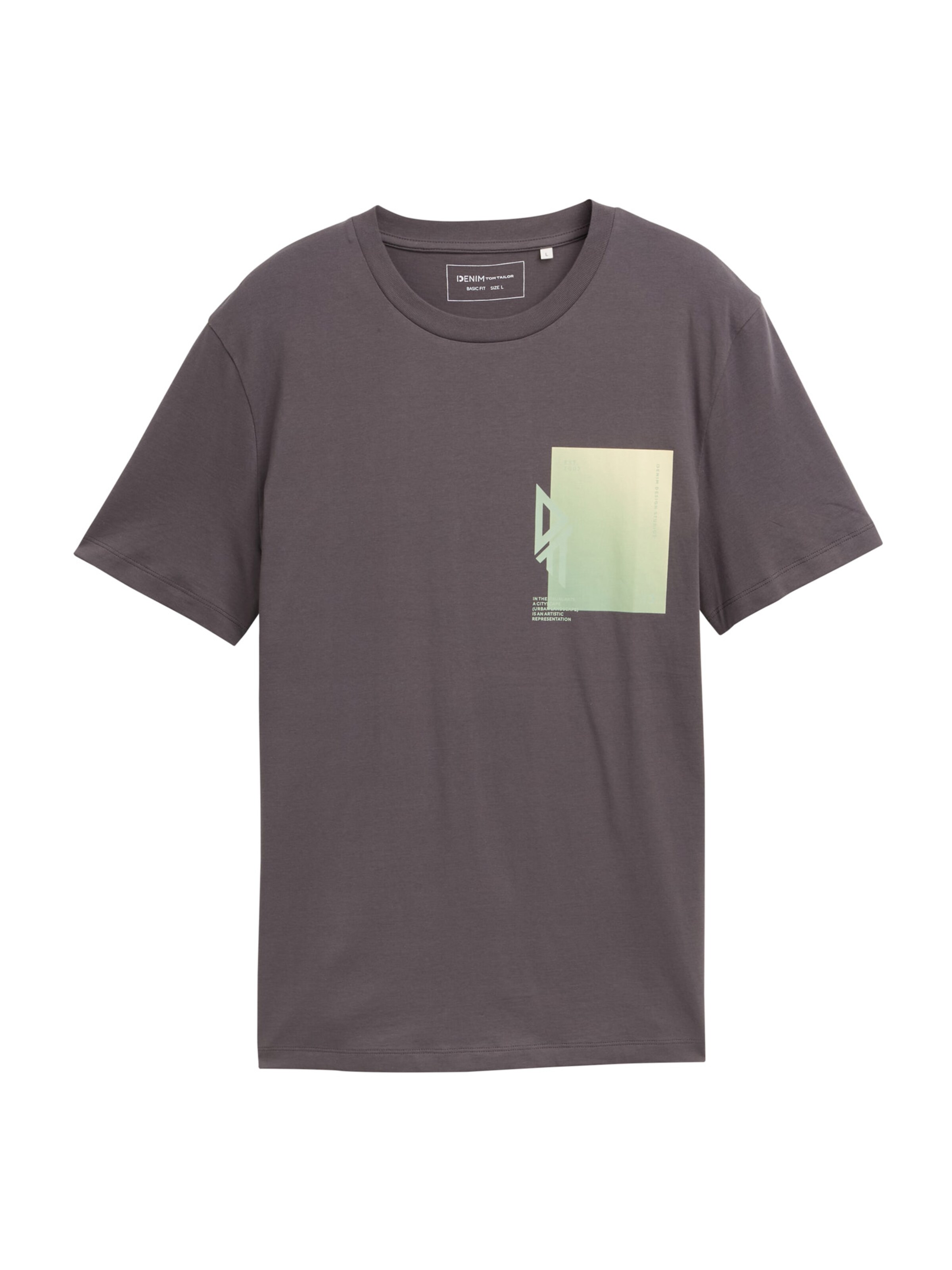 TOM TAILOR DENIM Tričko - Sivá: predná strana