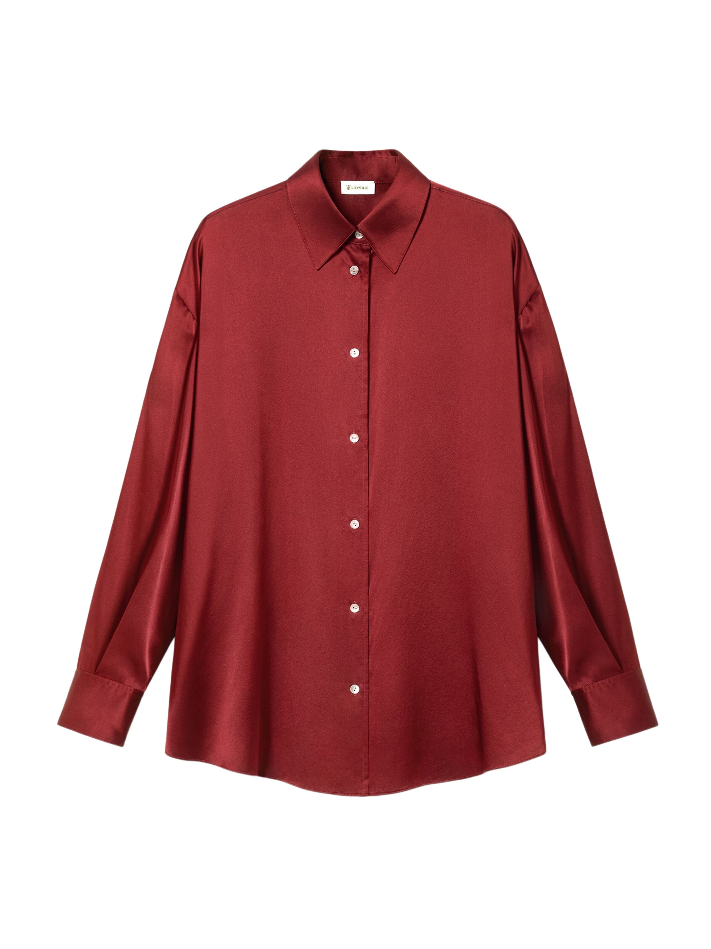 Lilysilk Bluse‌ in Rot: Vorderseite