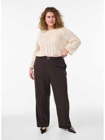Zizzi Свободный крой Штаны 'Cellie' в Коричневый