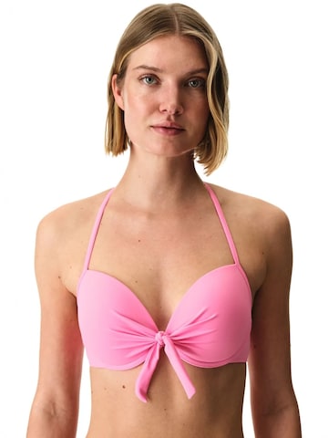Penti Trójkąt Góra bikini w kolorze różowy: przód