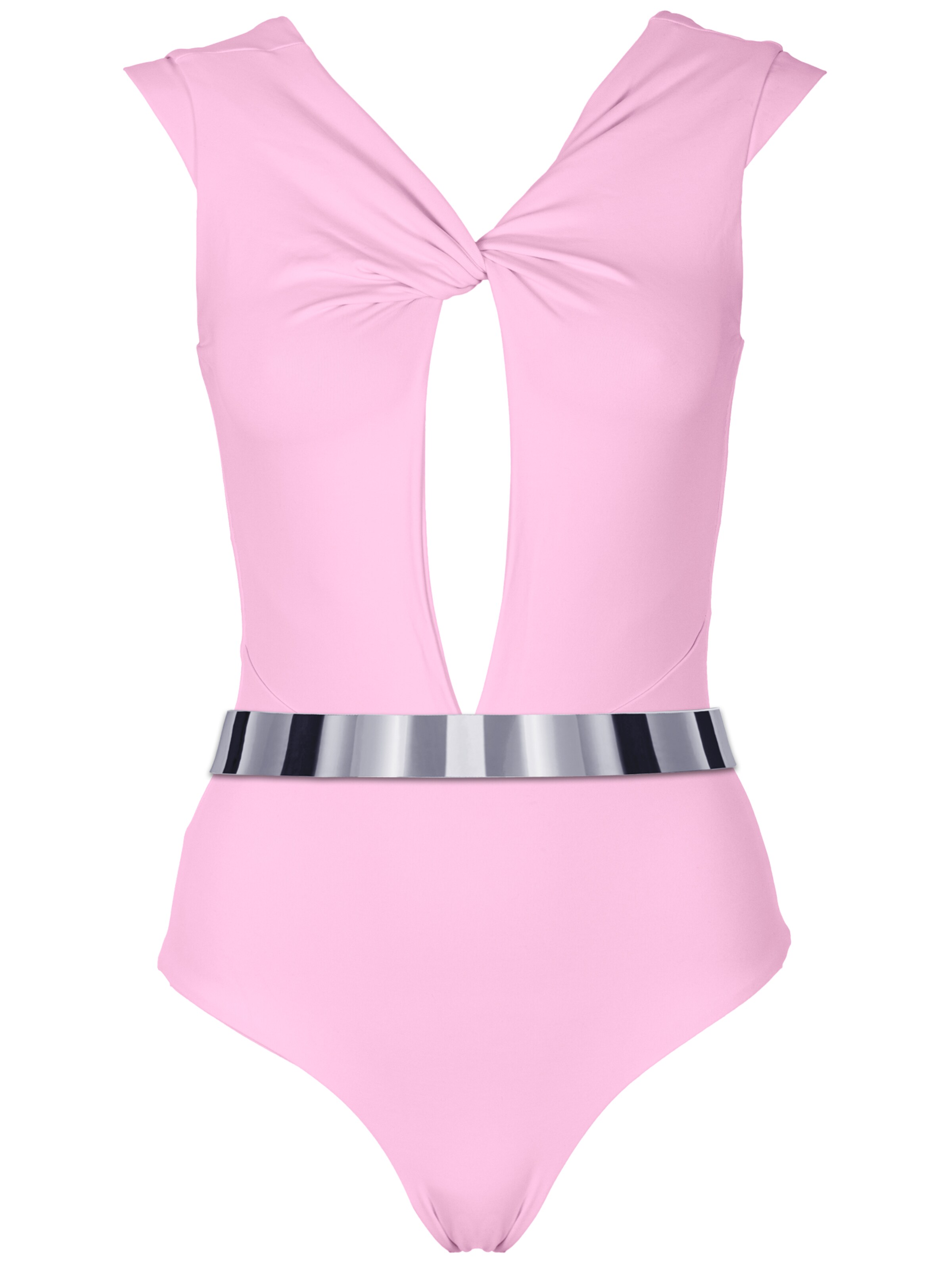 SEA ME SWIM High neck Badeanzug 'COTE D'AZUR Silver Edition'‌‌‌‌‌‌‌‌‌ in Pink