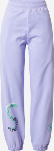 purpurinė adidas by Stella McCartney Sportinės kelnės: priekis