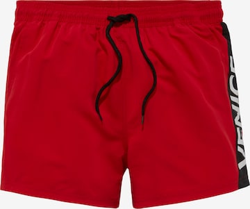 Shorts de bain VENICE BEACH en rouge : devant
