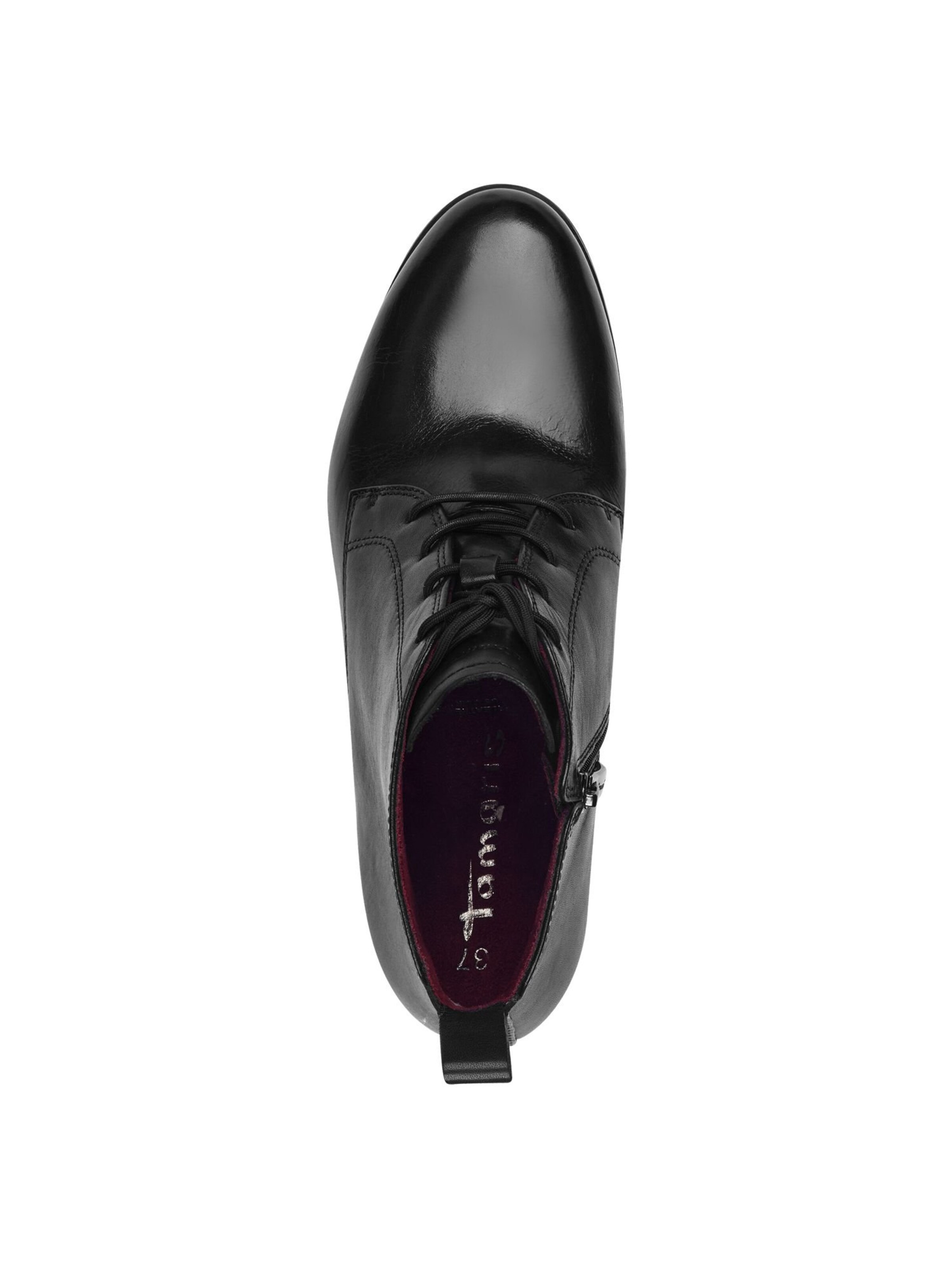 Tamaris Fűzős rövid szárú csizmák - fekete