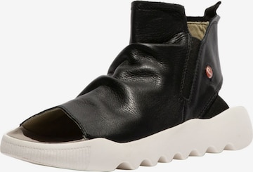 Sandales Softinos en noir : devant