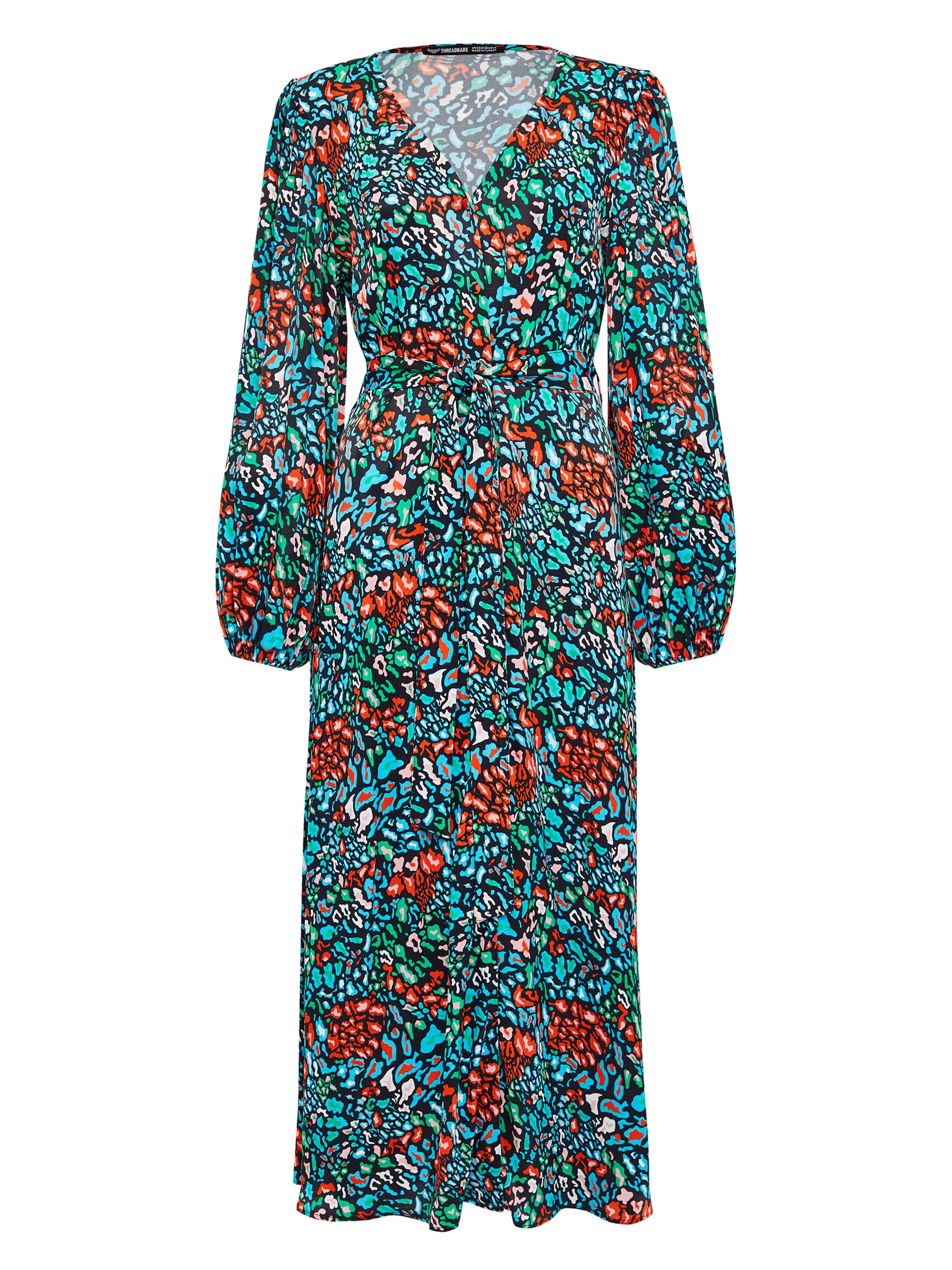 Threadbare Jurk 'Pineapple' in Blauw: voorkant