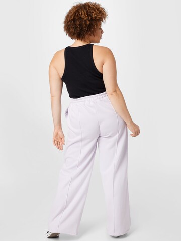 Urban Classics Wide leg Trousers in Purple