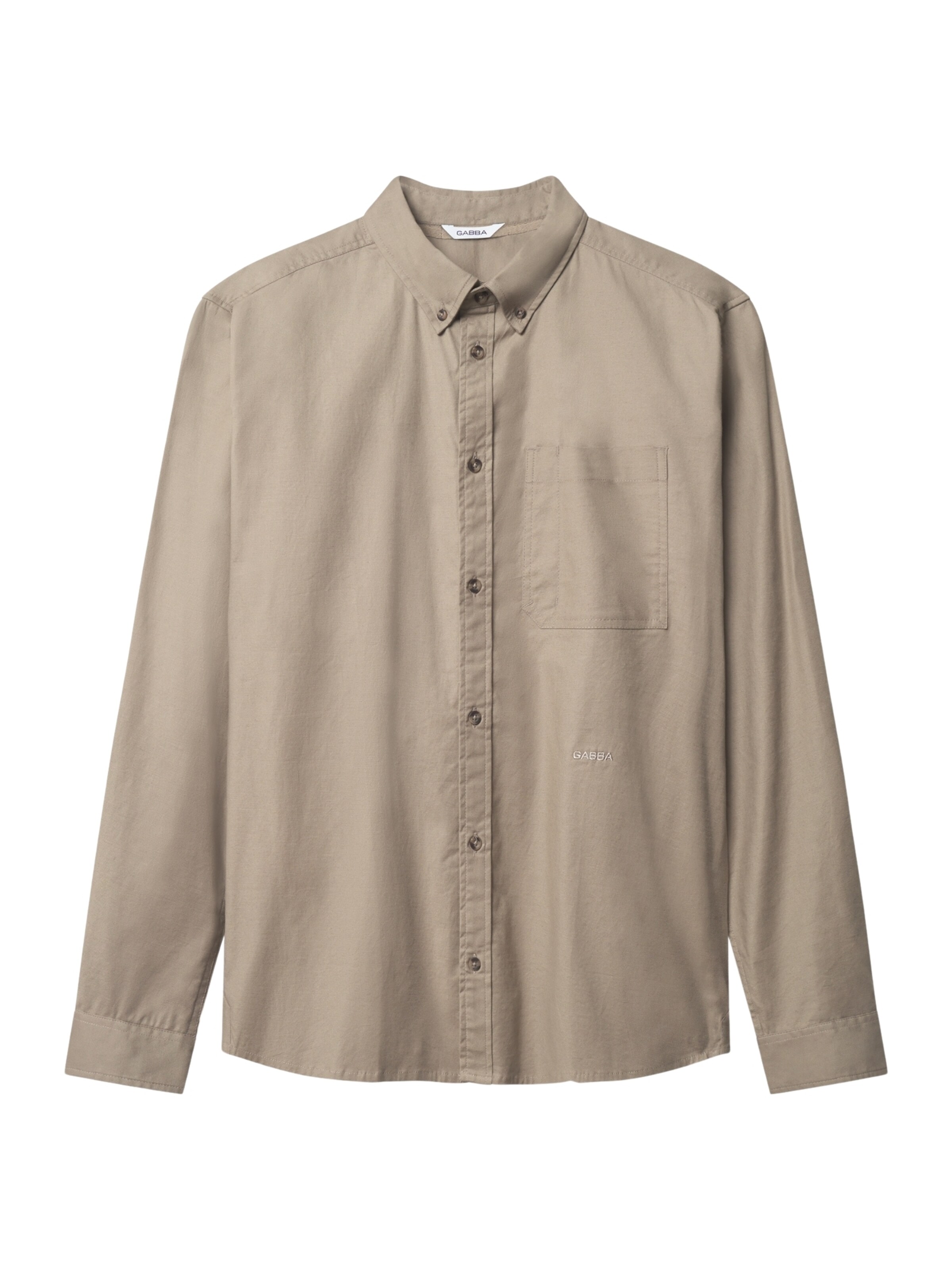GABBA Overhemd 'Bent Reg Ox' in de kleur Bruin, Productweergave