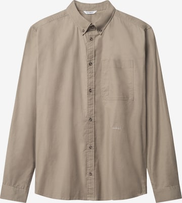 GABBA Regular fit Overhemd 'Bent Reg Ox' in Bruin: voorkant