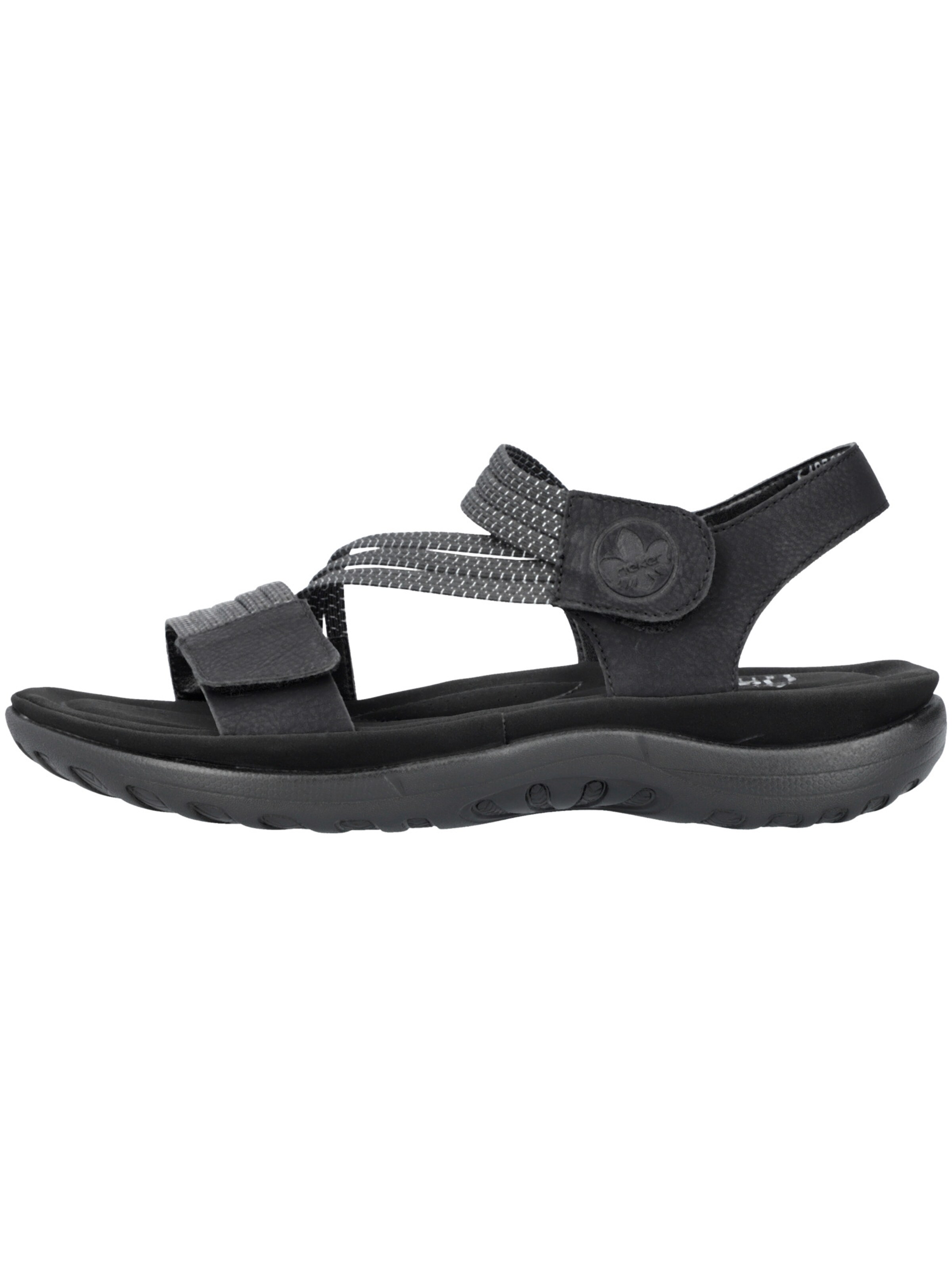 Rieker Strap sandal in Black