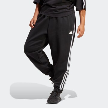 ADIDAS SPORTSWEAR Tapered Workout Pants 'Future Icons 3-Stripes  ' in Black: front