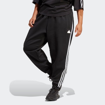 Tapered Pantaloni sport 'Future Icons 3-Stripes  ' de la ADIDAS SPORTSWEAR pe negru: față