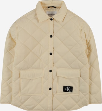 Calvin Klein Jeans Between-Season Jacket in Beige: front