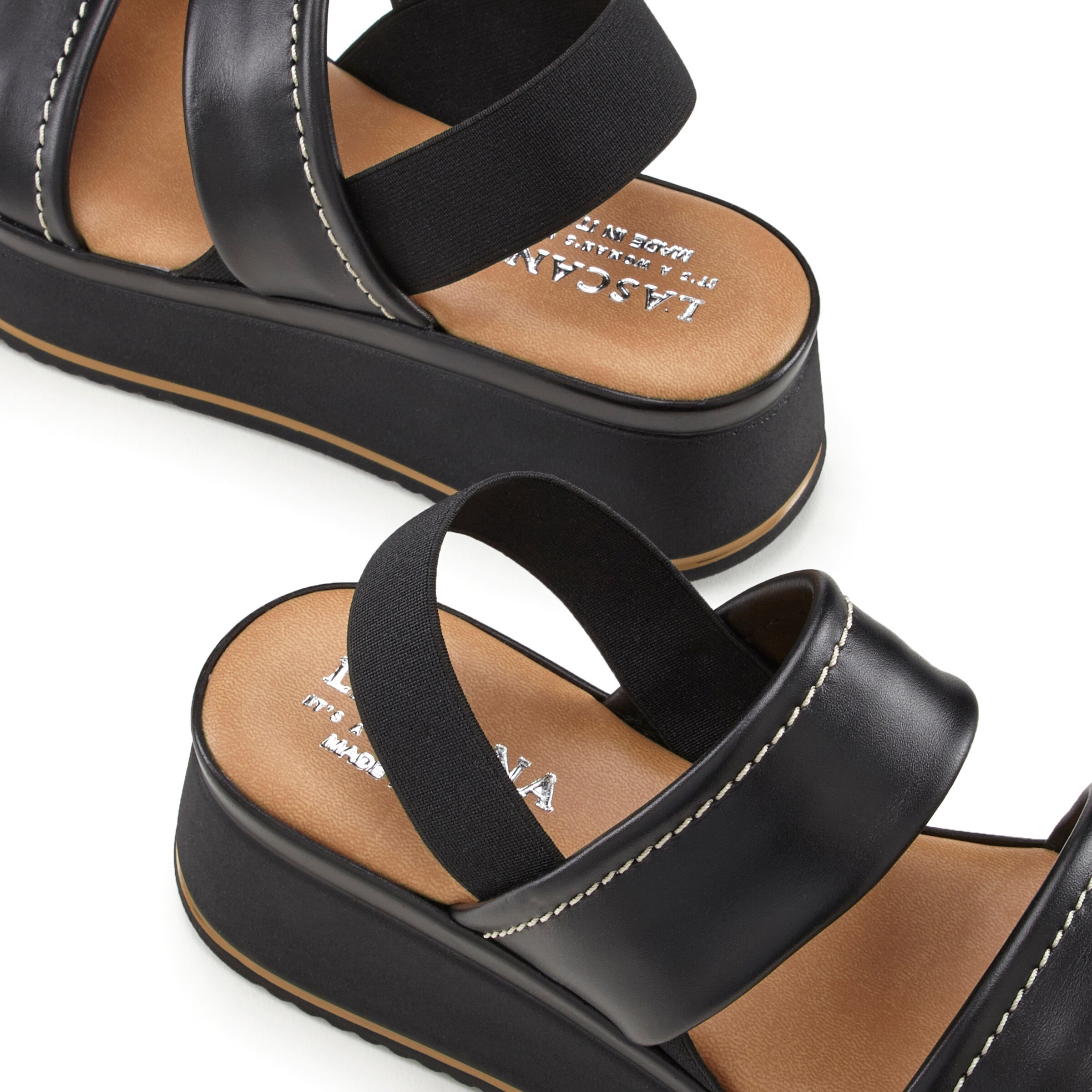 LASCANA Sandals in Black