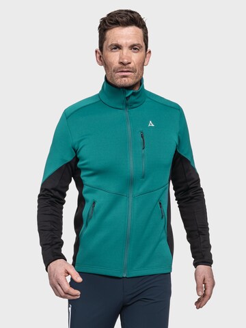 Schöffel Athletic fleece jacket ' Lodron M ' in Green: front