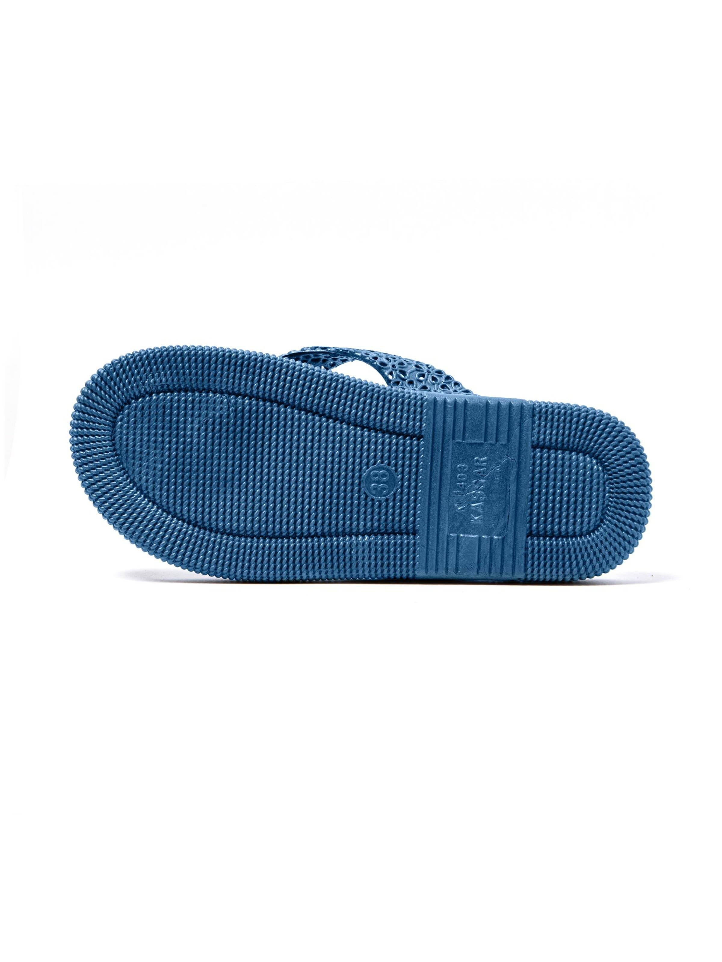 Brasileras T-Bar Sandals 'Flopee' in Blue