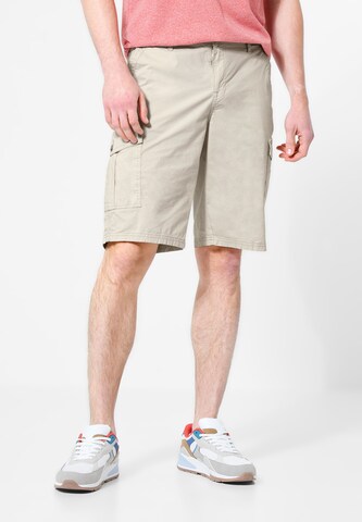 Street One MEN Regular Cargo Pants in Beige: front