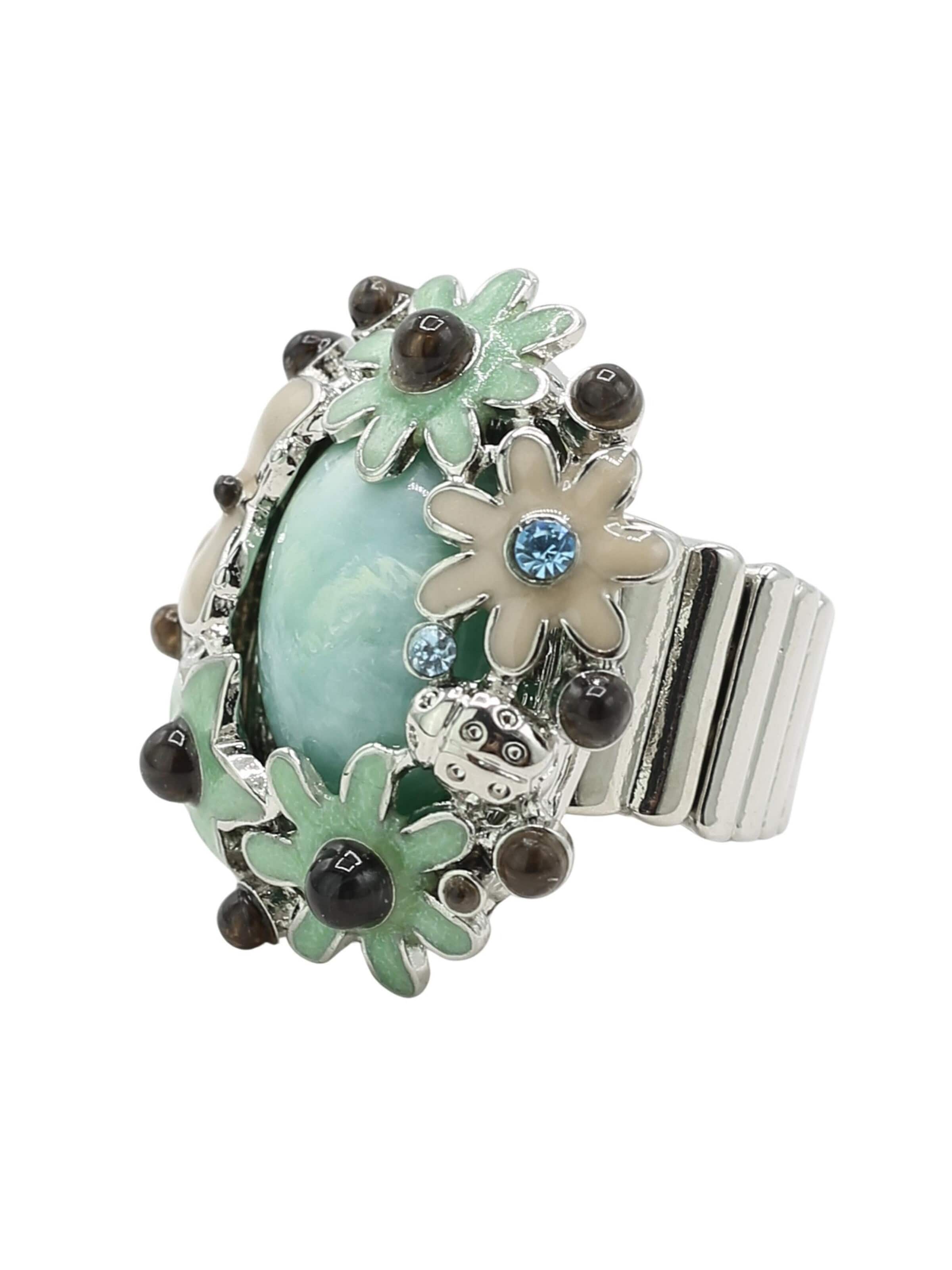 COLLEZIONE ALESSANDRO Ring 'Frühlingsgefühl' in Blue
