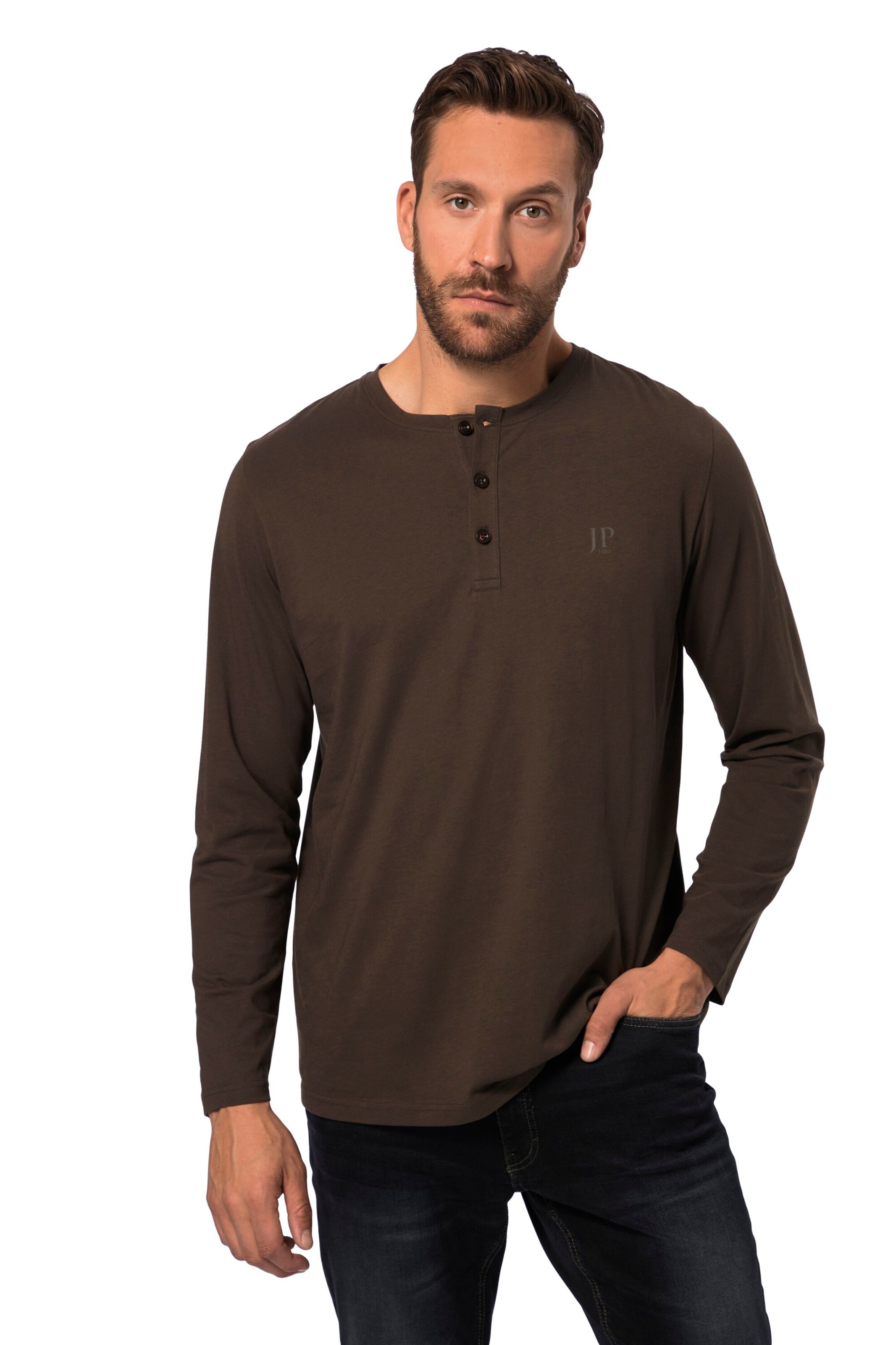JP1880 Shirt in Brown: front