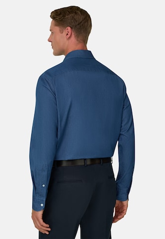 Boggi Milano Regular Fit Hemd in Blau