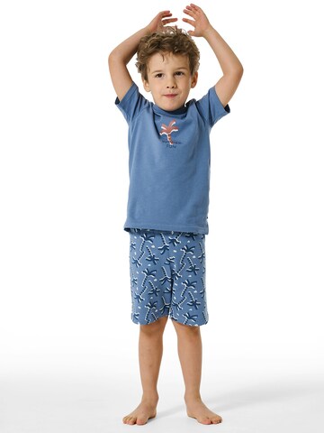 SCHIESSER - Pijama ' Nature Love Organic Cotton ' en azul: frente