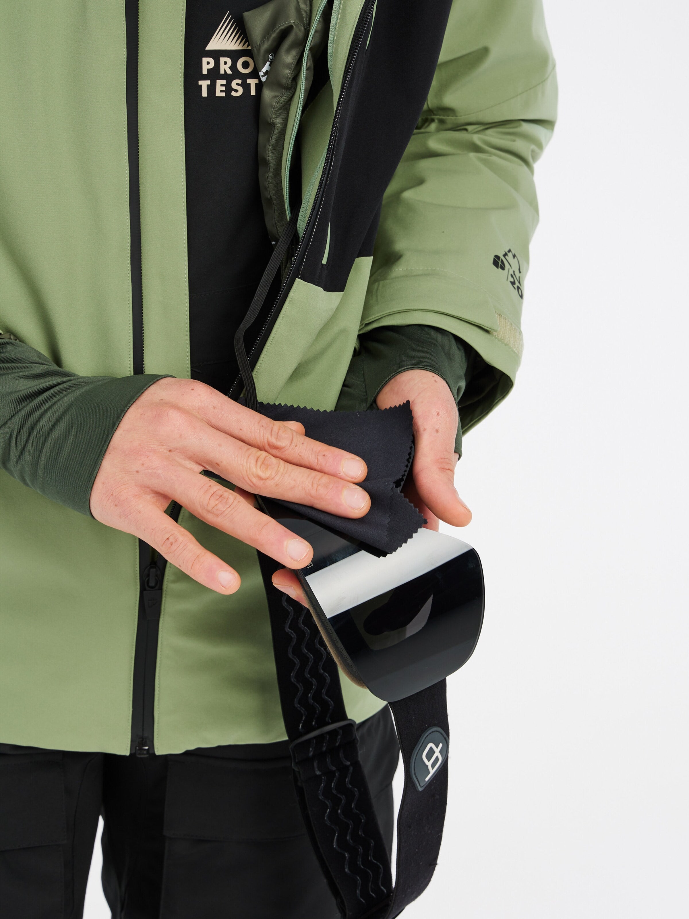 PROTEST Athletic Jacket 'PRTFOUND' in Green