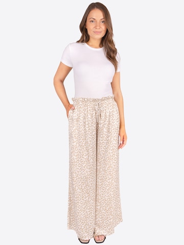 Wide Leg Pantalon 'Penelope' Seasons of April en beige