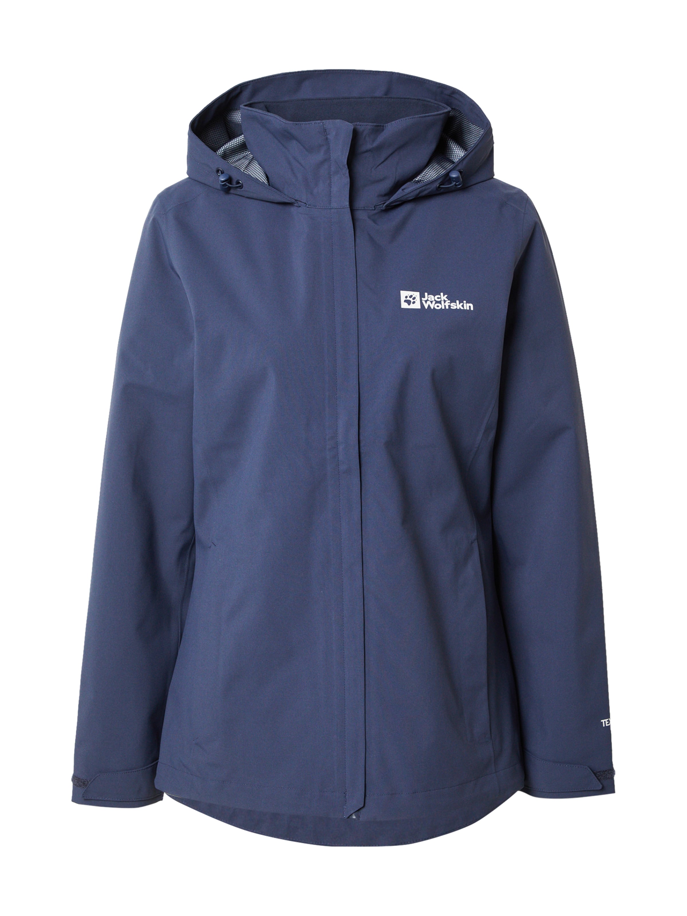 JACK WOLFSKIN Μπουφάν πεζοπορίας 'Trailtime' σε μπλε: μπροστά